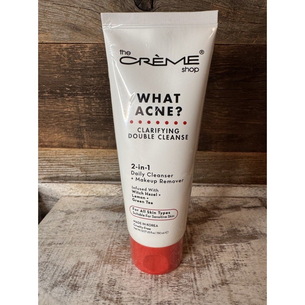 The Crème Shop What Acne 2-in-1 Cleanser K-Beauty 5 oz DISCONTINUED